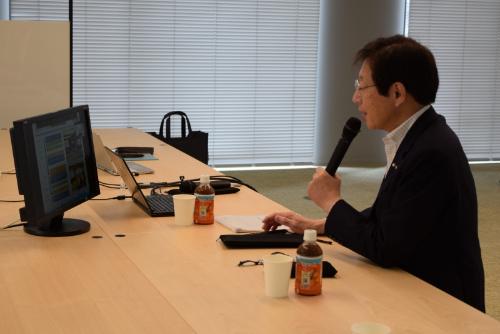 【武庫川女子大学】経営学部の授業で、神戸市の久元喜造市長が「市長の仕事」をテーマにゲスト講師を務めました。