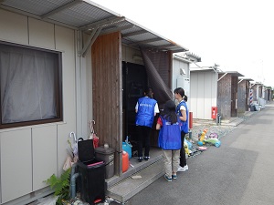 【関西学院大学】学生16人が参加、戸別訪問を中心に活動 熊本地震現地ボランティア13回目