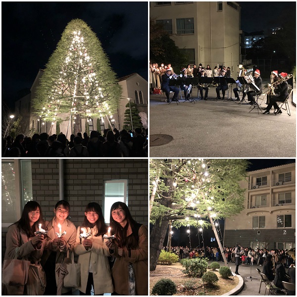 【聖和短期大学】クリスマスツリー点灯式