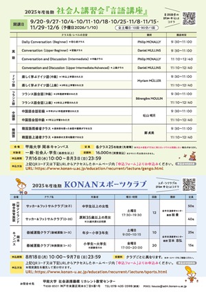 甲南大学公開講座